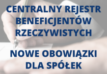 Centralny Rejestr Beneficjentów Rzeczywistych Centralny rejest beneficjentów rzeczywstych